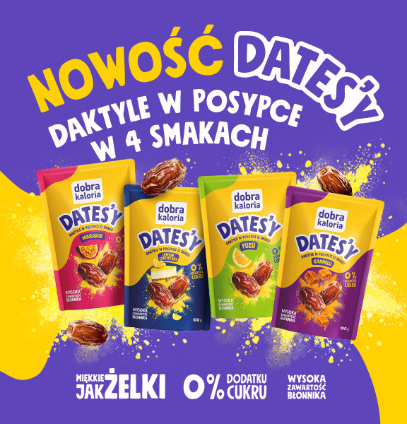Spróbuj nowości - daktyli w posypce w 4 smakach